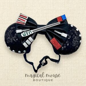 Darth Vader Elastic Minnie Ears | Star Wars-Inspired Mouse Ears Headband